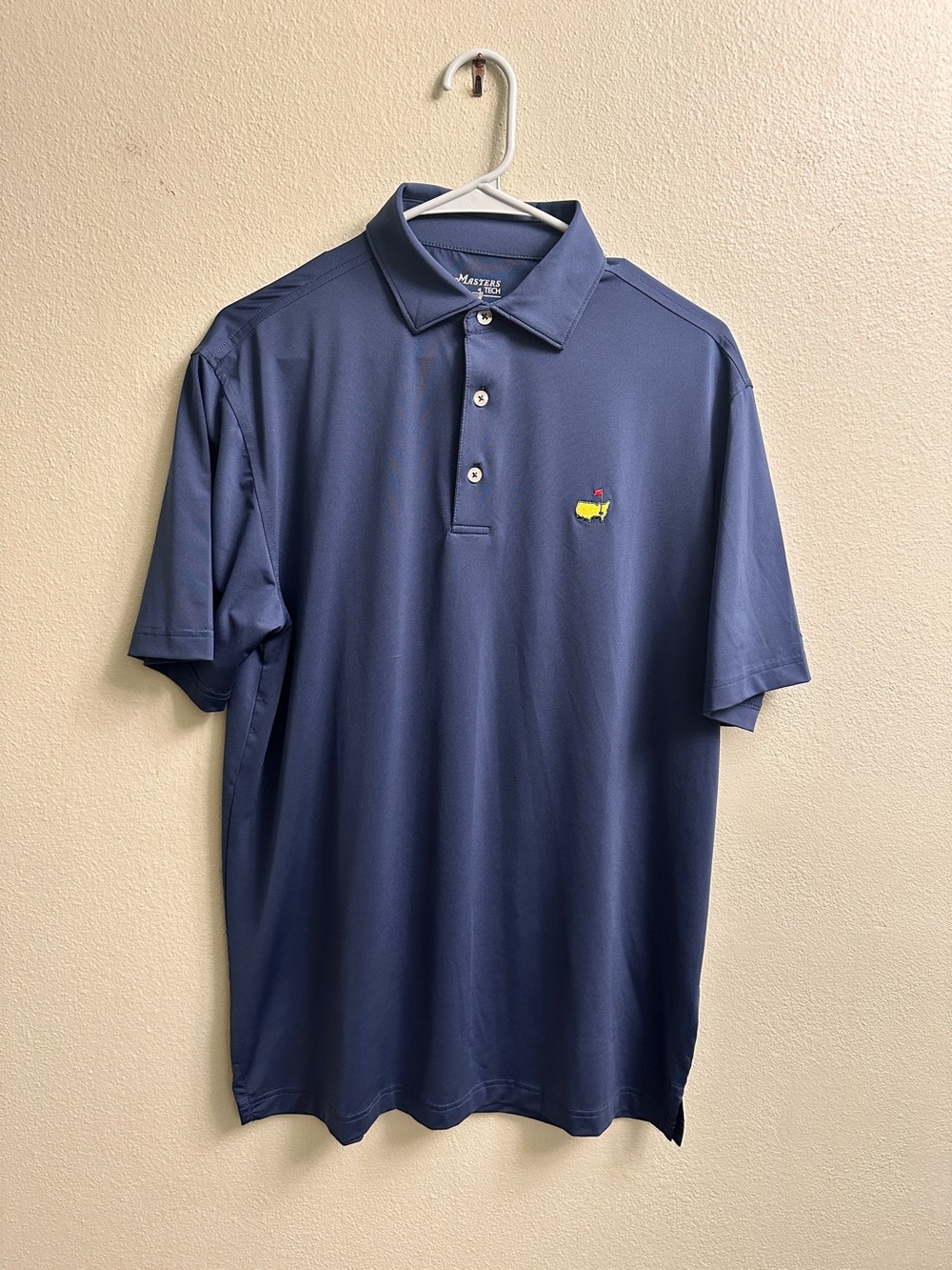 Masters Tech Men’s Short Sleeve Polo Shirt Size Small Blue